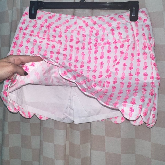 Lilly Pulitzer Colette Skort Pink Topaz Pineapple - Picture 12 of 12